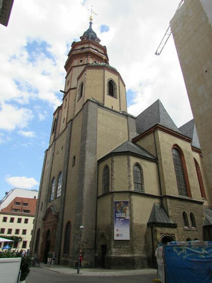 In der Nikolaikirche bekommen wir einen Stempel für unseren Pilgerausweis