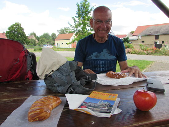 Pause in dem Dorf Spielberg