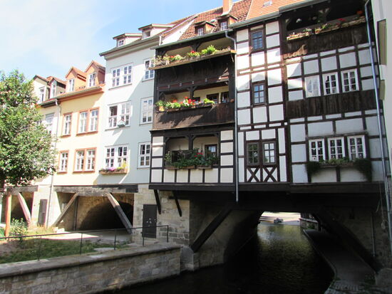 Blick auf die faszinierende Krämerbrücke