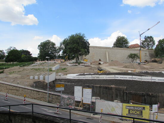 Das sind schon Vorbereitungen für die Bundes Gartenschau 2021.