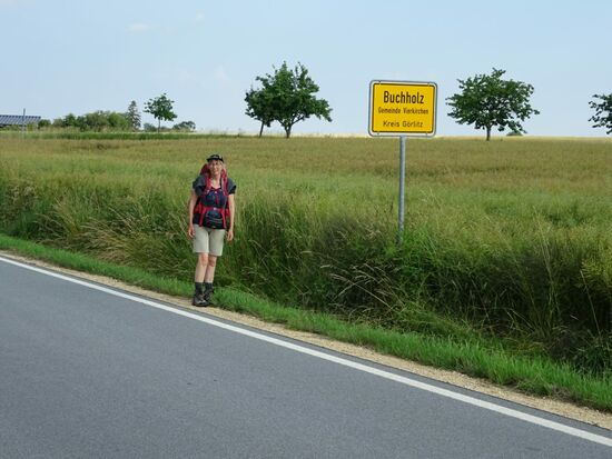 Nur 5km weiter haben wir Buchholz erreicht.