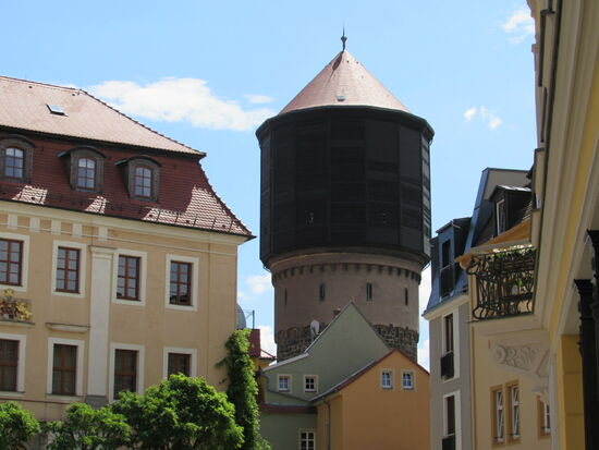 In der Mönchskirchsruine steht der alte Wasserturm.