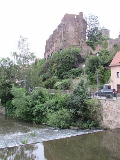 Noch ein Blick auf die Ruine der Nikolaikirche