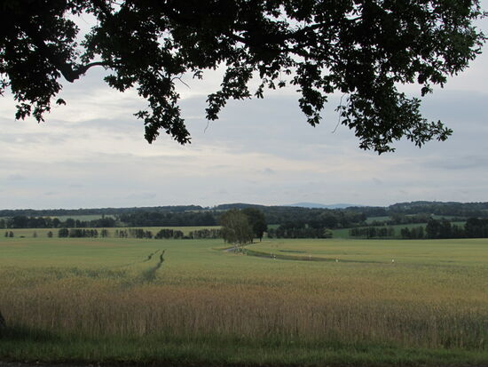 Vom Denkmal hat man eine schöne Aussicht auf die Lausitz.
