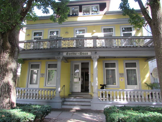 Auch Goethe war einst hier und das wird natürlich entsprechend erwähnt 