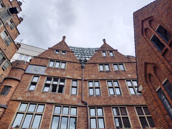 Das Roselius - Haus mit dem Glockenspiel aus Meißner Porzellan.