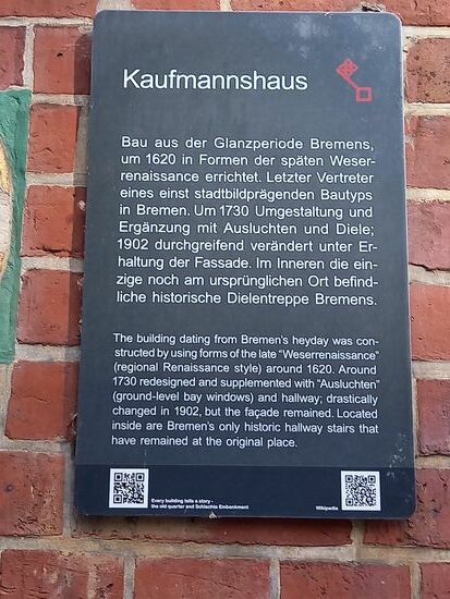 Hier ein paar Informationen zum Kaufmannshaus