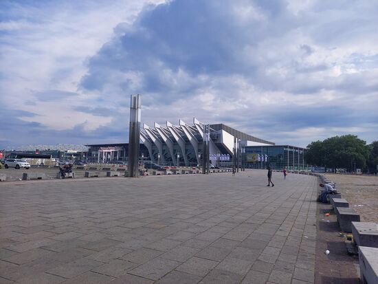 Blick auf die ÖVB Arena bzw. die Bremer Stadthalle