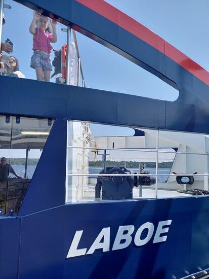 Von hier kann man nach Laboe kommen.