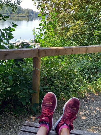 Zwischendurch die Füße hoch und einfach relaxen.