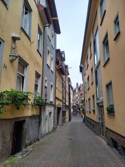 Wir sind wieder in den Gassen von Cochem.
