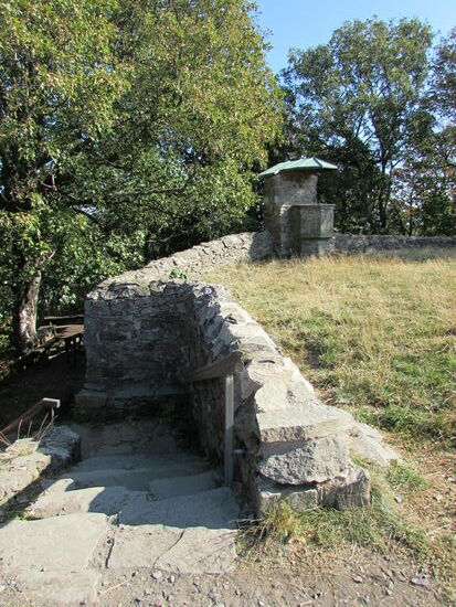 Oben angekommen auf 835m Höhe