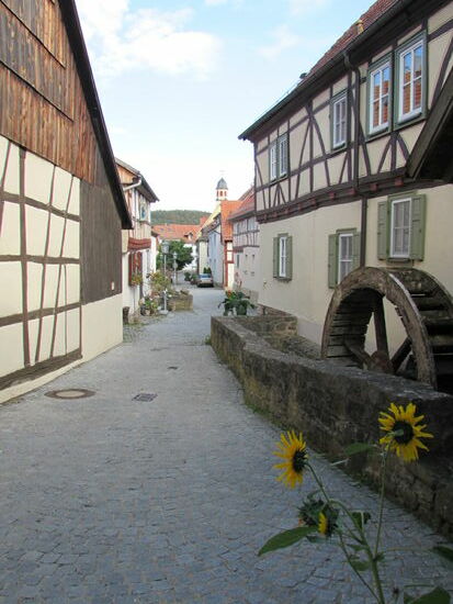 Eine Wassermühle