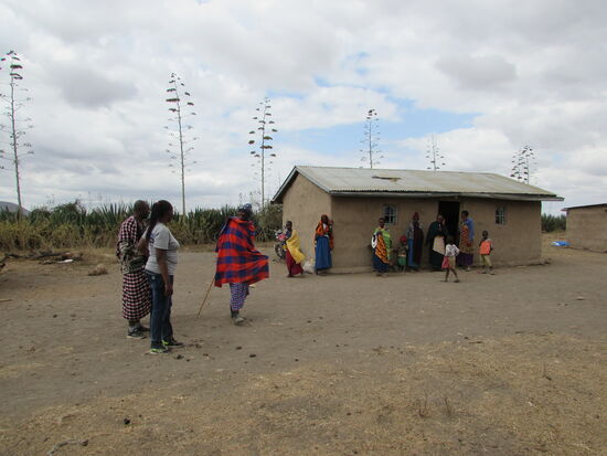 Das Wohnhaus des Dorf Vorstehers