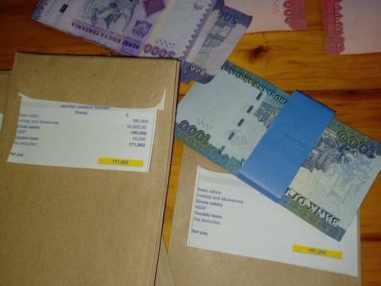 So sieht eine Lohntüte aus.