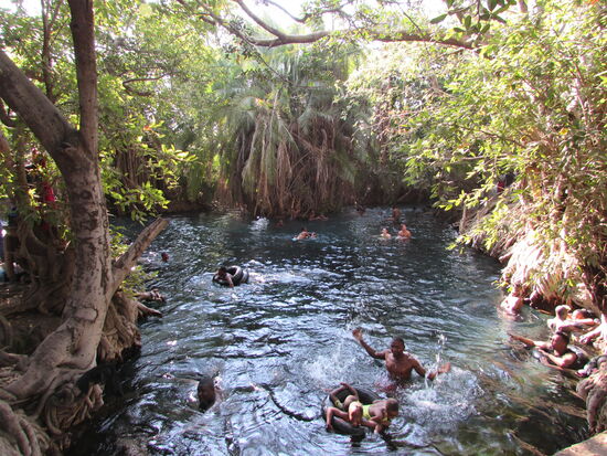 Wir sind am Ziel - die Hot Springs - es war das reinste Vergnügen 