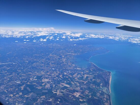 Die Küste Italiens und das Adriatische Meer