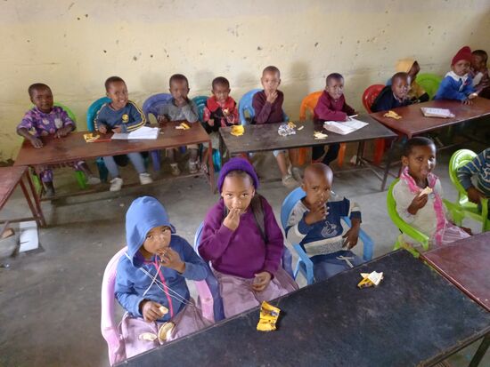 Für jedes Kind eine halbe Banane.