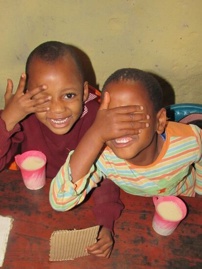 Bei so viel guter Laune wird auch rum gealbert 