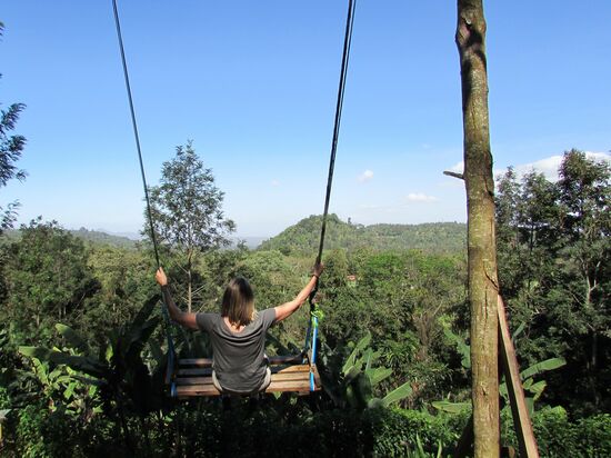 Dann schaukle ich dem Himmel entgegen