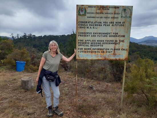 Geschafft - oben angekommen  