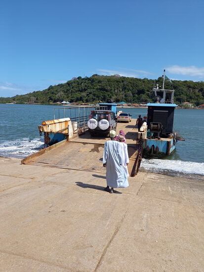 Hier geht es auf die Fähre.