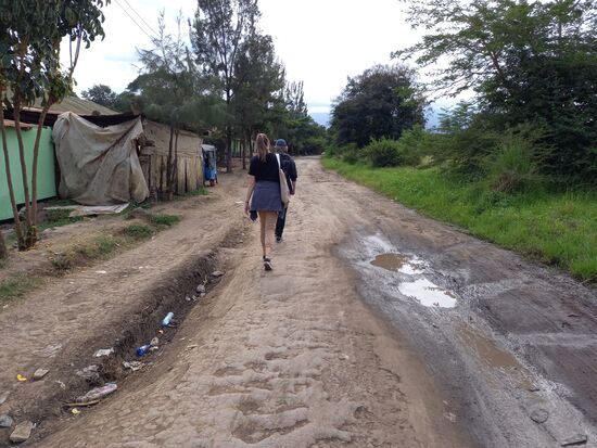 Der erste Tag bei den Babys vergeht wie im Flug und schon sitzen wir wieder im Dalla Dalla Richtung Hostel und gehen wie auf dem Hinweg ein Stück zu Fuß.