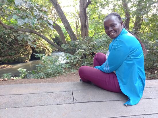 Nancy genießt es in vollen Zügen