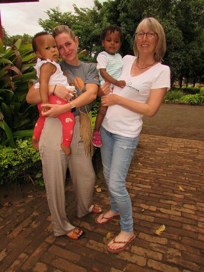 Einige Sachen werden gleich angezogen.