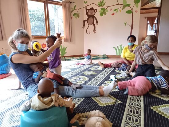 In dieser Gruppe sind insgesamt elf Jungen und Mädchen.