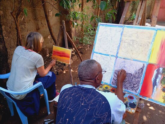 Künstler unter sich  