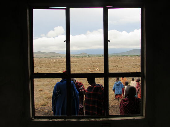 Der Blick aus dem Fenster ist total schön.