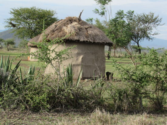 Viele leben noch in den traditionellen runden Lehmhütten.