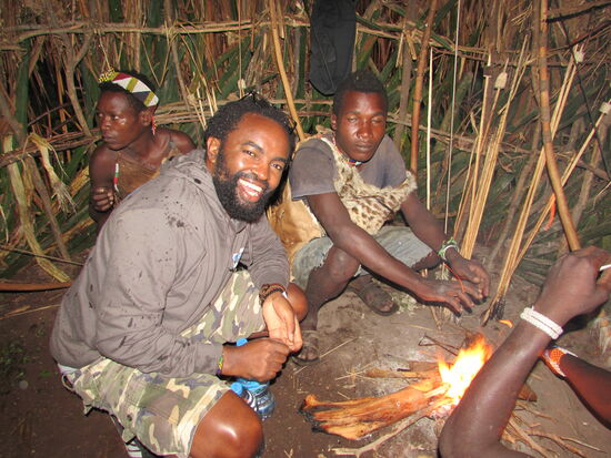 Diese Hütte bietet wenig Schutz gegen Regen, Wind und Kälte.
