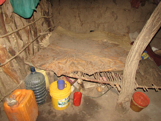 Der Schlafplatz der Frauen.