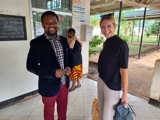 Wir treffen uns mit dem Arzt.