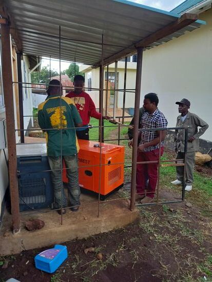 Der Generator ist an seinem Bestimmungsort.