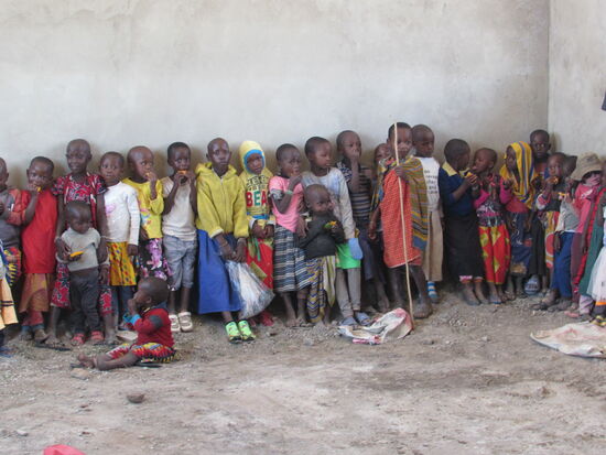 Sie warten geduldig.