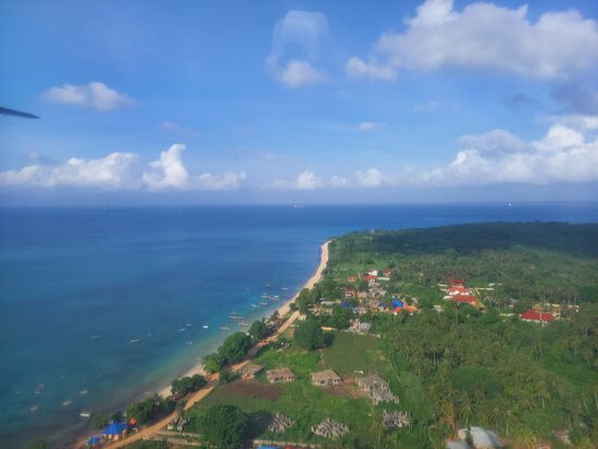 Landeanflug auf Sansibar