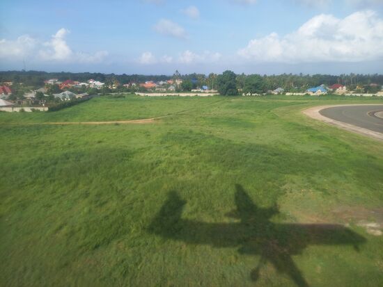 Kurz vor der Landung