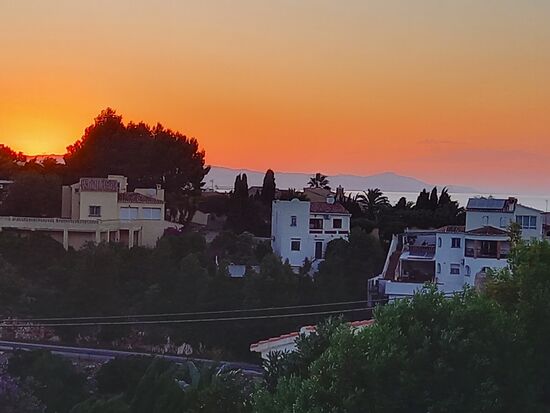 Der Tag verabschiedet sich auf wunderbare Weise.