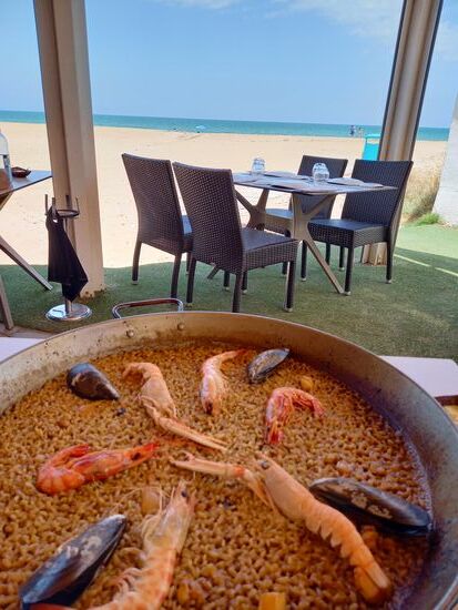 Paella mit Meeresfrüchten