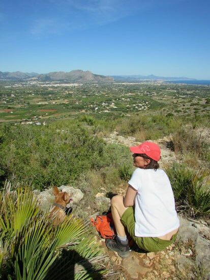 Kleine Pause mit einer fantastischen Aussicht