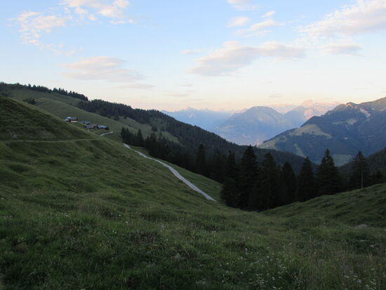 Blick in Richtung Gamp Alm