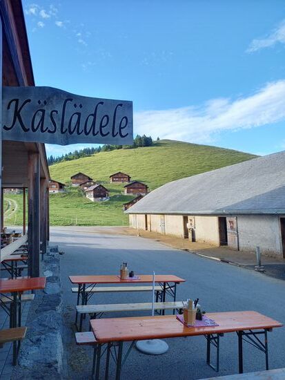 Käsestüble, Kuhstall und Wiesen sind hier dicht beieinander.