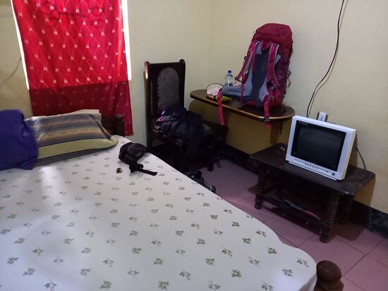 Das Zimmer für die nächste Nacht.