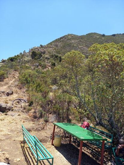 Corinna ist schon weiter marschiert auf den steilen, schmalen Wegen weiter und weiter aufwärts.