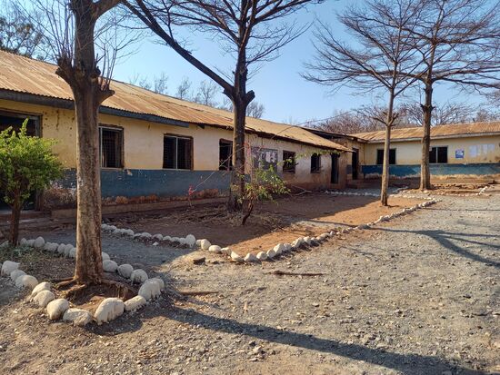 Die Gebäude sind arg runtergekommen.