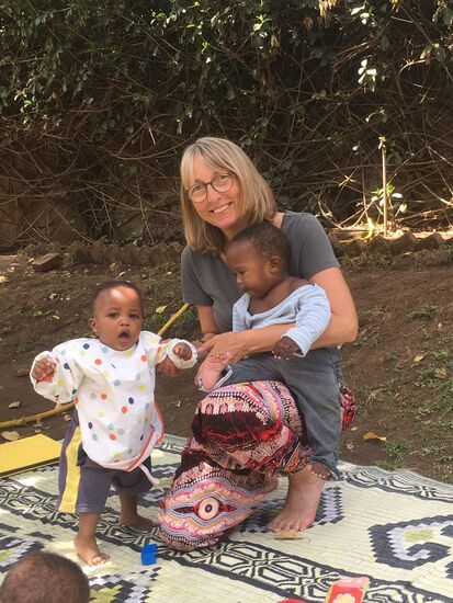 Meistens hat man gleich mehrere Kinder auf dem Schoß.