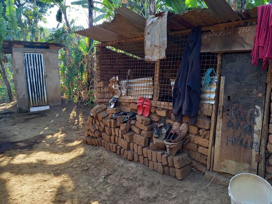 Schuhparade der Familie